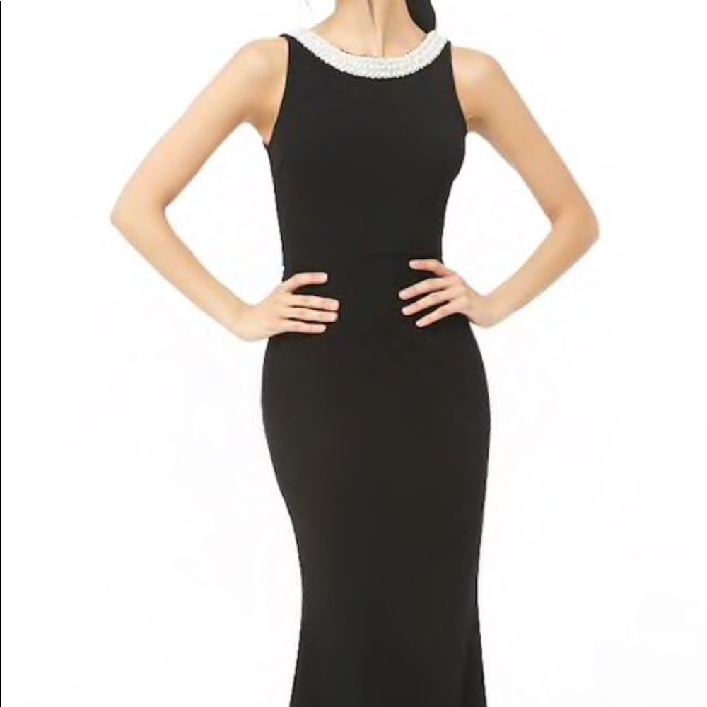 Formal black gown